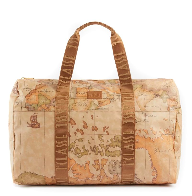 Alviero Martini Borsa Da Viaggio Con Pochette Geo Soft Naturale BV S022 6001